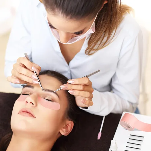 Miniatura 3 de Nuanchu 4 rollos de cinta de pestañas para extensiones de pestañas, transpirable, para extensiones de pestañas microporosas, 0.98 pulgadas x 3.9