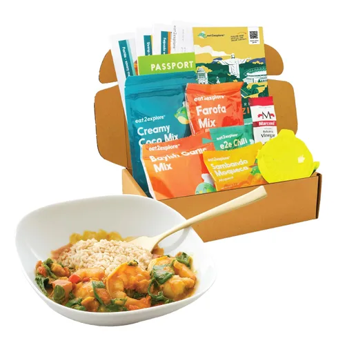 Miniatura 4 de eat2explore Kit de cocina global para adultos, recetas auténticas, especias esenciales y maridajes de bebidas, perfecto para citas nocturnas