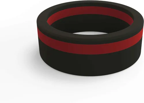 Miniatura 36 de QALO - Colección de anillos de silicona clásicos para hombre