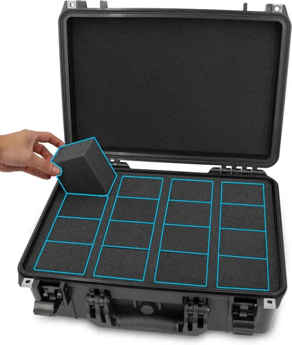 Miniatura 8 de CASEMATIX Funda para tarjetas graduadas compatible con más de 120 tarjetas comerciales BGS PSA FGS, caja de almacenamiento de tarjetas de losa