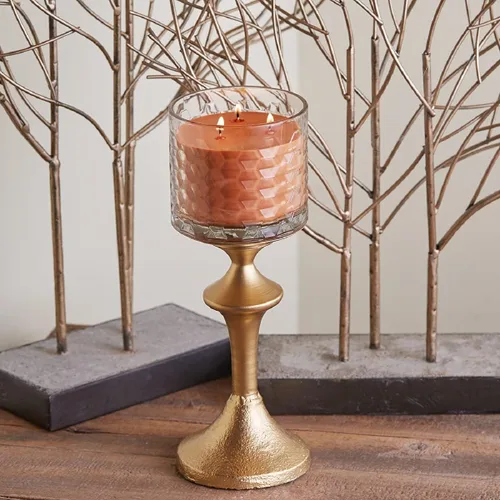 Miniatura 4 de Root Candles - Velas perfumadas de otoño en forma de panal de miel, de vidrio, con mezcla de cera de abejas de 3 mechas, 12 onzas, elaboradas a
