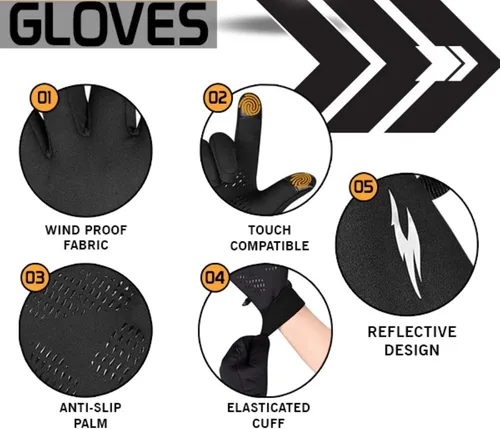 Miniatura 6 de WESTWOOD FOX Guantes de invierno para hombre, guantes térmicos de ciclismo para mujeres, deportes, jóvenes, pantalla táctil, agua, resistente al