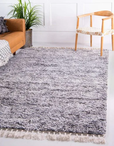 Miniatura 12 de Unique Loom Hygge Shag Collection - Alfombra moderna de inspiración marroquí, afelpada y acogedora, 2.2 x 3 pies, color azul/azul marino