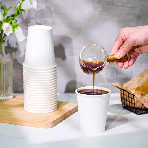 Miniatura 4 de TV TOPVALUE 360 unidades de tazas de papel de 8 onzas, tazas de papel desechables de café de 8 onzas, tazas de bebidas calientes para agua, jugo