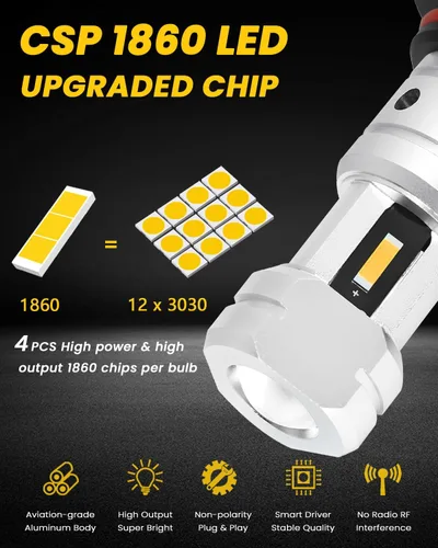 Miniatura 2 de Faros para auto 9006-1860-4SMD