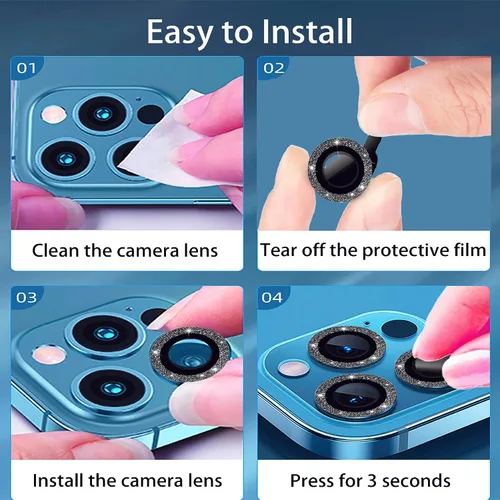 Miniatura 7 de Nothers Paquete de 3 protectores de lente de cámara compatibles con iPhone 12/12 Pro /12 Mini/11/11 Pro /11 Pro Max, protector de pantalla de vidrio