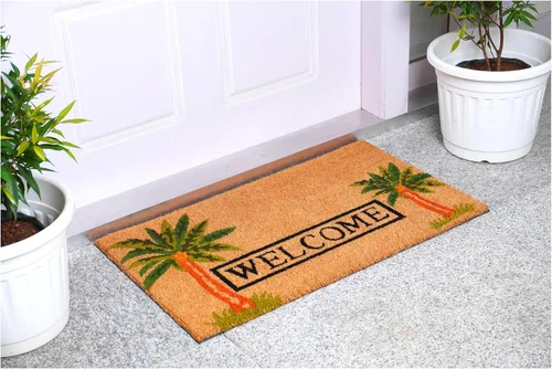 Miniatura 2 de Calloway Mills 120521729 Palm Welcome 17"x29" Coir with Vinyl Backmat