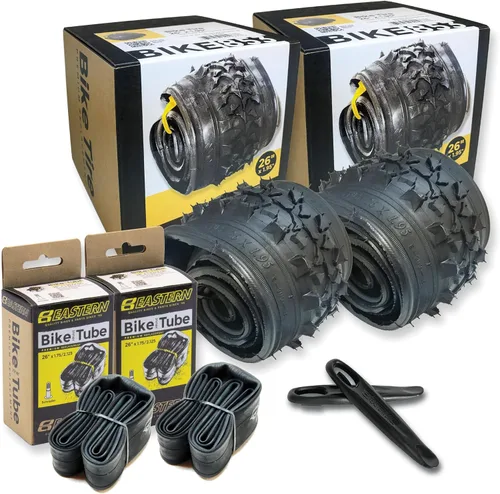 Kit de reemplazo de neumáticos de bicicleta de 26 pulgadas para neumáticos de bicicleta de montaña de 26 x 1.95 pulgadas, incluye herramientas. con