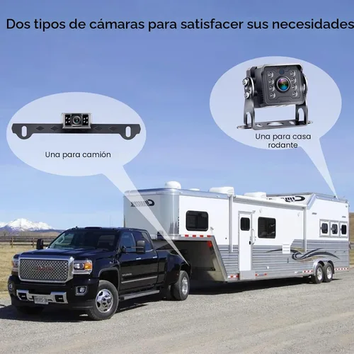 Miniatura 6 de Cámara de respaldo Yakry para RV Plug and Play - Sin retrasos de 7 pulgadas HD 1080P con visión nocturna IR de 2 canales - Cámara de visión trasera