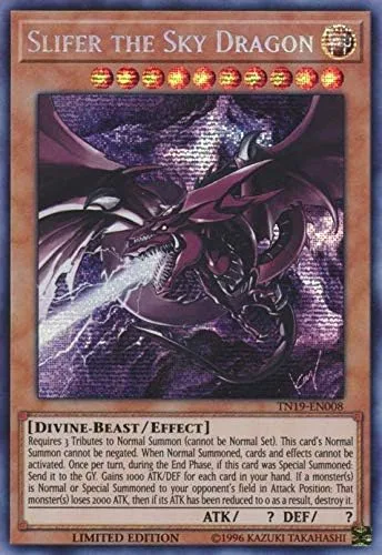 Slifer the Sky Dragon (arte alternativo) - TN19-EN008 - Prismatic Secret Rare - Edición limitada