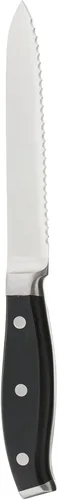 Miniatura 2 de HENCKELS - 16910-131 HENCKELS - Cuchillo multiusos dentado forjado Premio, 5 pulgadas, negro/acero inoxidable