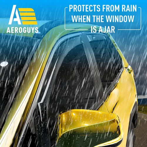 Miniatura 2 de Deflectores de ventana extra duraderos en el canal, protectores de lluvia aptos para Toyota RAV4 2019-2025, viseras solares, ventilación de viento