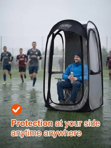 Miniatura 5 de Sports Tent Pop Up Shelter: Flycoop 37" L x 37" W x 63" H Weather Sports Pod for 1 Person Shelter in Winter Portable Camping Tents Outdoor Cold