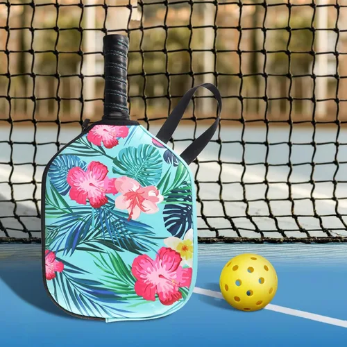 Miniatura 5 de Cubierta para Pala de Pickleball, Funda de Raqueta de Neopreno con Cremallera, 11.8" * 9.05" Cubierta de Protección para Pala de Pickleball Suave