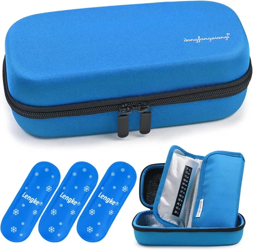 Miniatura 10 de YOUSHARES Estuche para viales de péptido, organizador de viales de insulina de 0.1 fl oz y 1.0 fl oz, suministros para diabetes, soporte para nevera