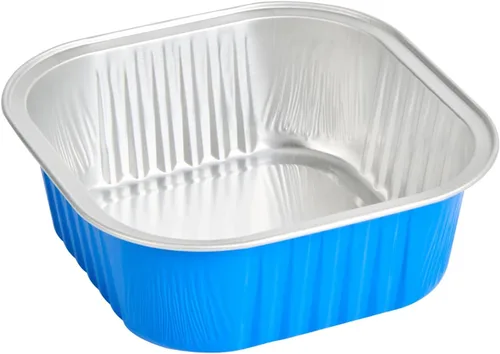 Miniatura 17 de Restaurantware - Moldes desechables, paquete de 100 tazas cuadradas de aluminio para hornear de 10 onzas - Las tapas se venden por separado, listas