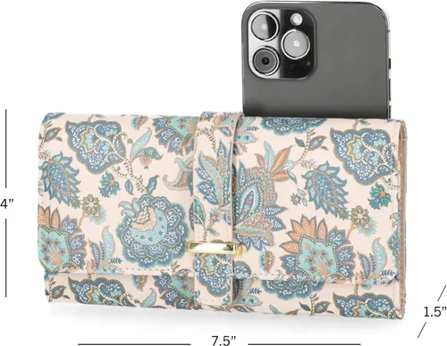 Miniatura 2 de Mundi - Cartera File Master con bloqueo RFID para mujer, con bolsillo para cambio