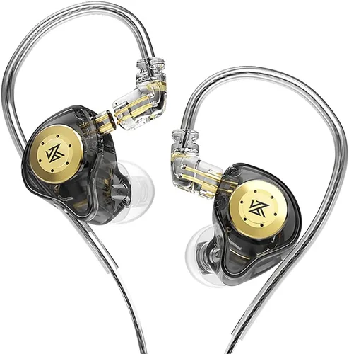 Miniatura 13 de KZ EDX - Monitores intrauditivos, estéreo HiFi para escenario/estudio IEM con aislamiento de ruido con cable deportivo, auriculares con cable Negro