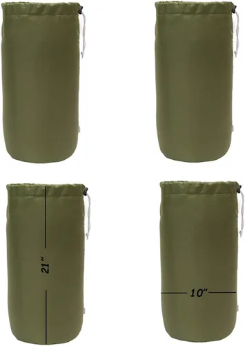 Miniatura 11 de Bolsa de saco, resistente al agua, con cordón duradero, paquete de 4