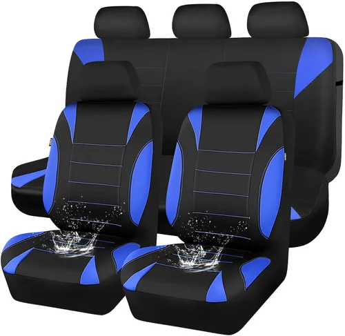 Miniatura 22 de CAR PASS Fundas de Asiento de Coche Impermeables Juegos Completos, Fundas de Asiento de Ajuste Universal para Coches, Juego de Fundas de Asiento