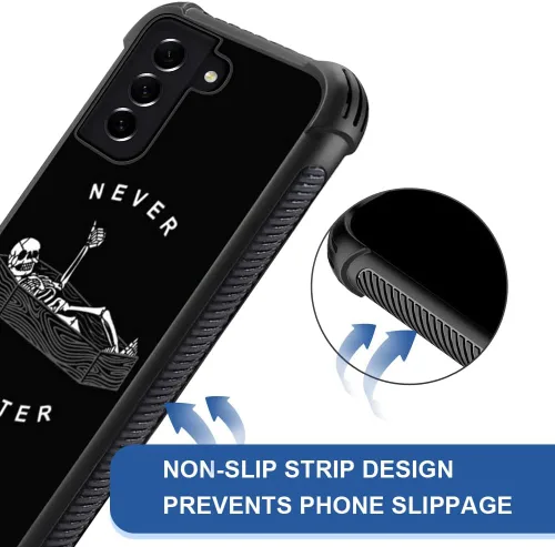 Miniatura 5 de ZHEGAILIAN Funda compatible con Samsung Galaxy S22 Plus, diseño gráfico de esqueleto nunca mejor, acrílico a prueba de golpes, antiarañazos, funda
