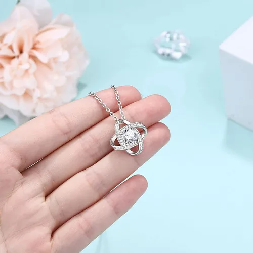 Miniatura 5 de UNGENT THEM Collar de nudo de amor para suegra, regalo de boda, Navidad, cumpleaños para abuela, madrastra, suegra, suegra, suegra, suegra, ahijada
