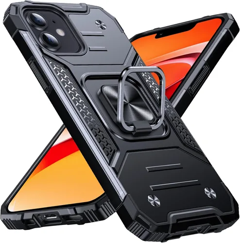 Miniatura 53 de Anqrp Funda resistente para iPhone 6/7/8/SE/SE2 con soporte de anillo mejorado y agarre, grado militar, a prueba de golpes, resistente y robusta