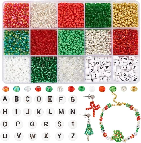 Miniatura 7 de PH PandaHall 3230 cuentas de cristal negro de 0.118 pulgadas y letras acrílicas de 0.118 pulgadas para hacer joyas