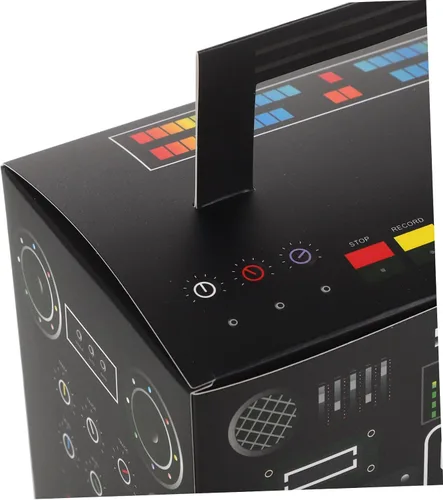 Miniatura 3 de MERRYHAPY 6 cajas de regalo de fiesta de los años 80, cajas de boom novedosas cajas retro de radio de colores mezclados para dulces retro