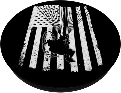 Miniatura 2 de Paramotor Powered Parapente USA American Flag PopSockets PopGrip: agarre intercambiable para teléfonos y tabletas