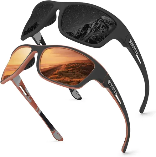 Miniatura 13 de KUGUAOK Gafas de sol deportivas polarizadas para hombres, para conducir, ciclismo, pesca, gafas de sol 100% con protección UV