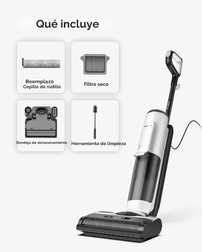 Miniatura 7 de Tineco Floor ONE S7 Aspiradora y trapeador a vapor inalámbrico todo en uno para limpieza húmeda y seca, lavadora de pisos para limpieza