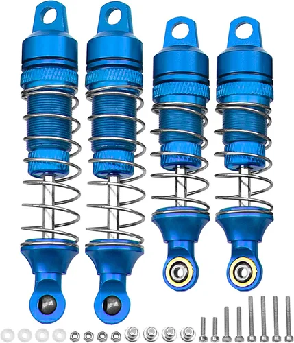 Miniatura 8 de Paquete de 4 amortiguadores Vgoohobby Suspensión delantera y trasera compatible con 1/18 losi Mini T 2.0 Mini-B 2WD RC Stadium Piezas de Rojo