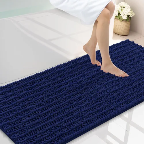 Miniatura 313 de Smiry Alfombras de Baño 24x16 pulgadas, Alfombras de Baño de Chenilla Extra Suaves y Absorbentes, Respaldo de Goma Antideslizante, Lavable a Máquina