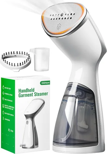 OGHom Vaporizador para ropa, removedor de arrugas portátil de mano, vaporizador de tela de 1000 W, vapor penetrante fuerte, para el hogar, oficina