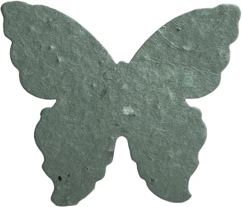 Miniatura 12 de Of The Earth Papel hecho a mano – Papel de semillas de flores silvestres con forma de mariposa – Grande 3 pulgadas – Juego de 100