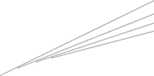 Miniatura 12 de uxcell Tubo capilar de acero inoxidable 304, OD 0.028 in x 0.004 in pared gruesa 11.811 in longitud tubo de metal para maquinaria industrial, 3 unids