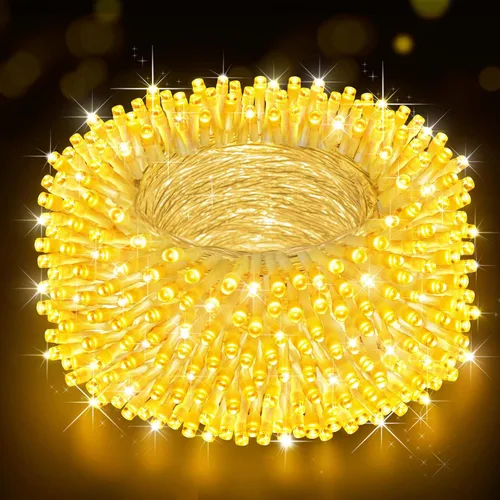 Miniatura 10 de Guirnalda de luces de Navidad de 403 pies para exteriores, 1000 luces LED con cambio de color, 11 modos y función de temporizador de memoria