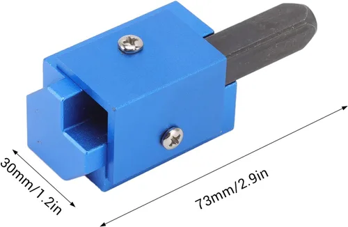 Miniatura 6 de Fdit Cincel de esquina, ángulo recto de esquina de madera cincel herramienta de cuadratura para ranurar (azul)