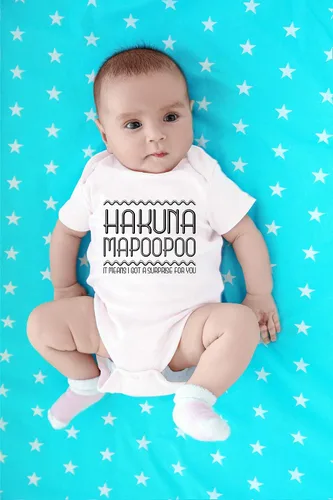 Miniatura 4 de CBTwear Hakuna Mapoopoo I Got a Surprise for You - Divertido regalo para bebé, lindo mono de una pieza para bebé