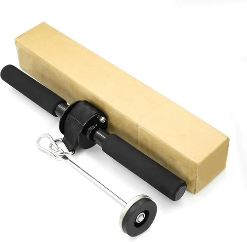 Miniatura 6 de Luwint Rodillo de muñeca para antebrazo con correa de nailon resistente, entrenador de fuerza de antebrazo y agarre para uso en el gimnasio