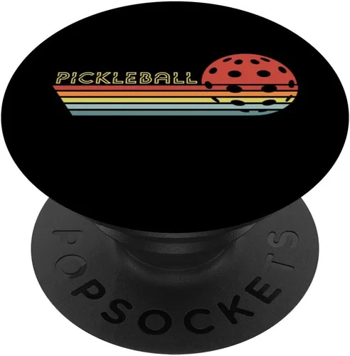 Miniatura 6 de Pickleball retro vintage Pickleball paddles Dink Sunset gift PopSockets MagSafe PopGrip for iPhone