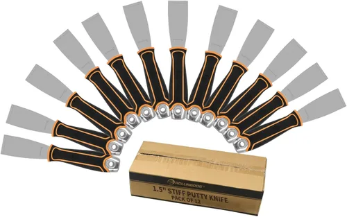 Miniatura 8 de ROLLINGDOG Juego de cuchillos de masilla – Rascador de pintura resistente para pelar papel tapiz, reparación de paneles de yeso, salpicaduras