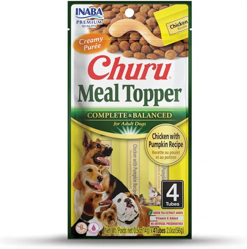 Miniatura 11 de INABA Churu - Decoración de comida para perros, completa y equilibrada, cremosa, para lamer puré para perros, tubo de 0.5 onzas, 20 tubos