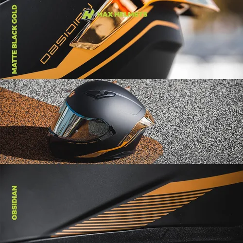 Miniatura 6 de HAX Obsidian - Casco de motocicleta de cara completa con doble visera para adultos, para motocicleta de calle, con pinlock listo para pinlock, negro