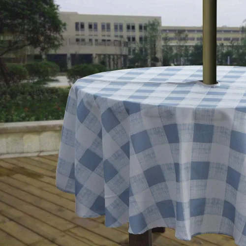 Miniatura 23 de Melaluxe - Mantel impermeable resistente a las manchas para exteriores con agujero para sombrillas y cremallera