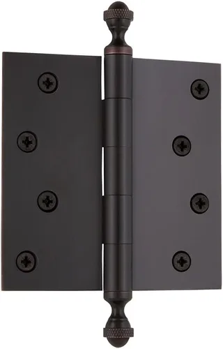 Miniatura 99 de Grandeur Hardware 824304 Bisagra residencial con punta de bellota de 3.5 pulgadas con esquinas de radio de 5/8 pulgadas en peltre antiguo
