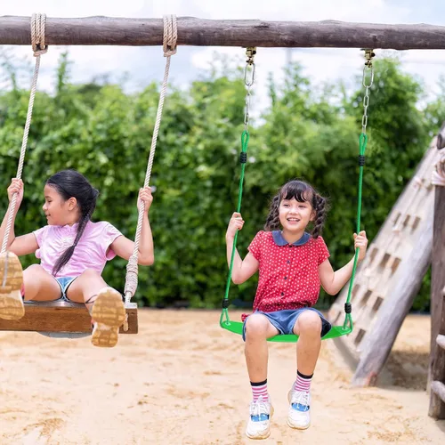 Miniatura 6 de JYGOPLA Domo de escalada para niños de 10 pies, capacidad de 800 libras, resistente a los rayos UV y al óxido, gimnasio geométrico de jungla