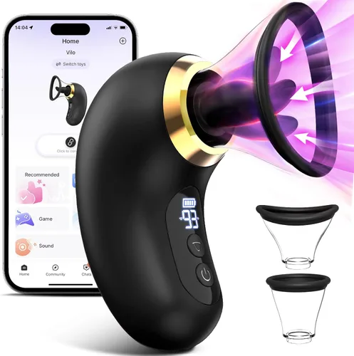 Juguetes sexuales de rosa para mujer - Vibrador de succión de 5 en 1, juguete sexual de rosa, 3 succiones, 9 lamidos de lengua y vibración, juguetes