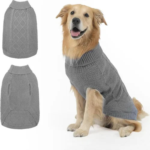 Miniatura 39 de Mihachi Suéteres para Perros Pequeños y Medianos Niña o Niño, Camisa Cálida y Suave para Perros, Abrigo para Perros para Clima Frío con Cuello